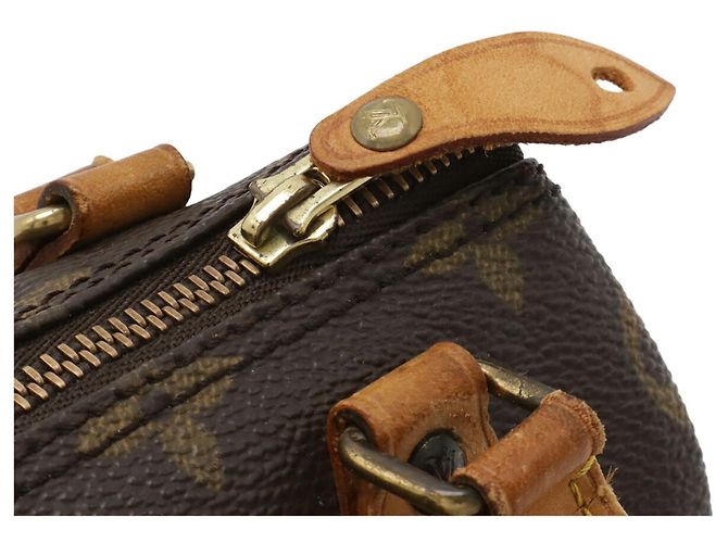 Pochette Mini Speedy Monogram Louis Vuitton Marrone - vista 5