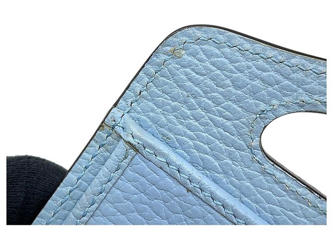 Gucci Hellblauer Lederkette Geldbörse - Ansicht 11