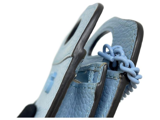 Gucci Hellblauer Lederkette Geldbörse - Ansicht 15
