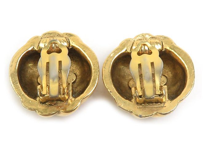 Timeless Orecchini a clip dorati Chanel D'oro - vista 5