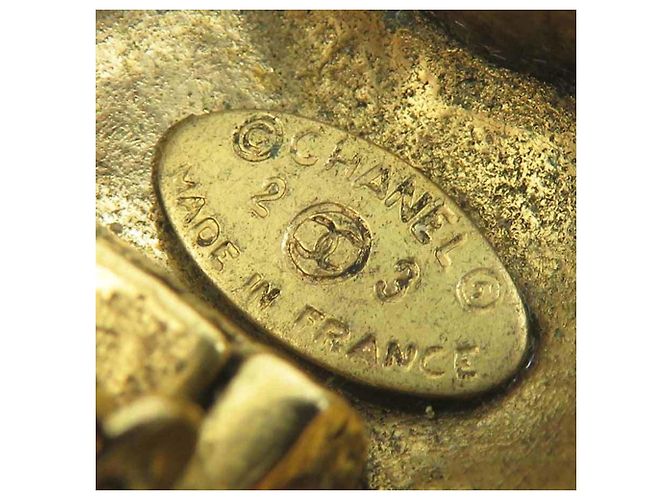Timeless Orecchini a clip dorati Chanel D'oro - vista 7