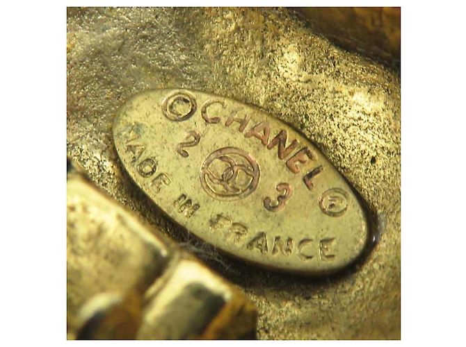 Timeless Orecchini a clip dorati Chanel D'oro - vista 8