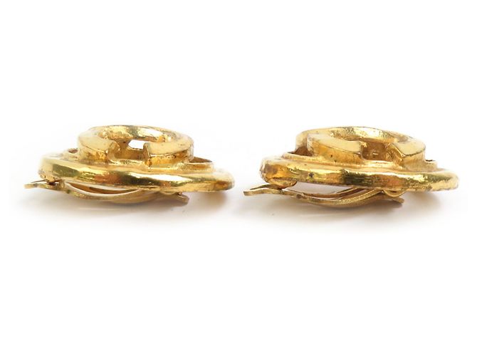 Orecchini a clip in oro Chanel D'oro - vista 3