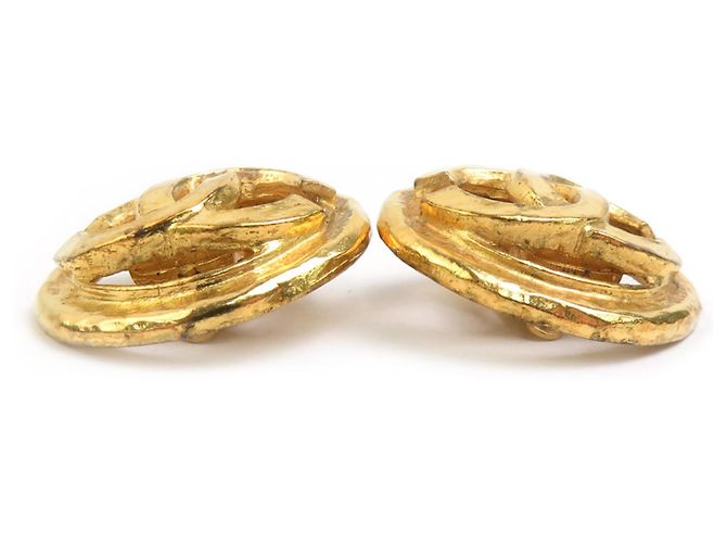 Orecchini a clip in oro Chanel D'oro - vista 4