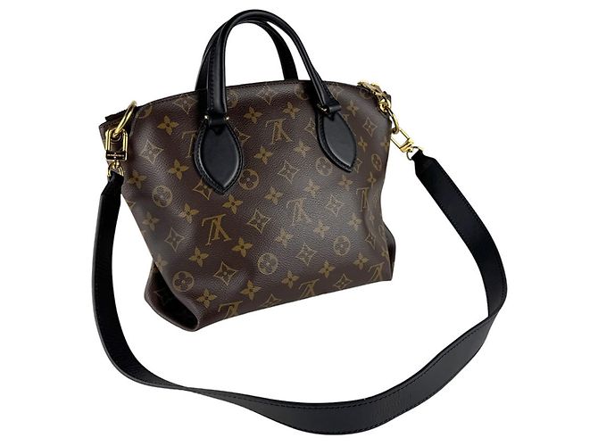 Borsa a Spalla in Pelle Monogram Louis Vuitton Marrone Nero Monogramma - vista 11