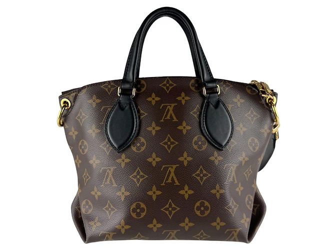Borsa a Spalla in Pelle Monogram Louis Vuitton Marrone Nero Monogramma - vista 3