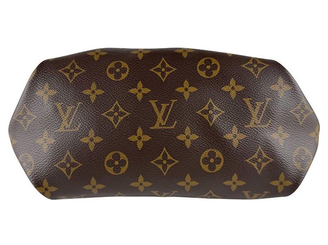 Borsa a Spalla in Pelle Monogram Louis Vuitton Marrone Nero Monogramma - vista 4