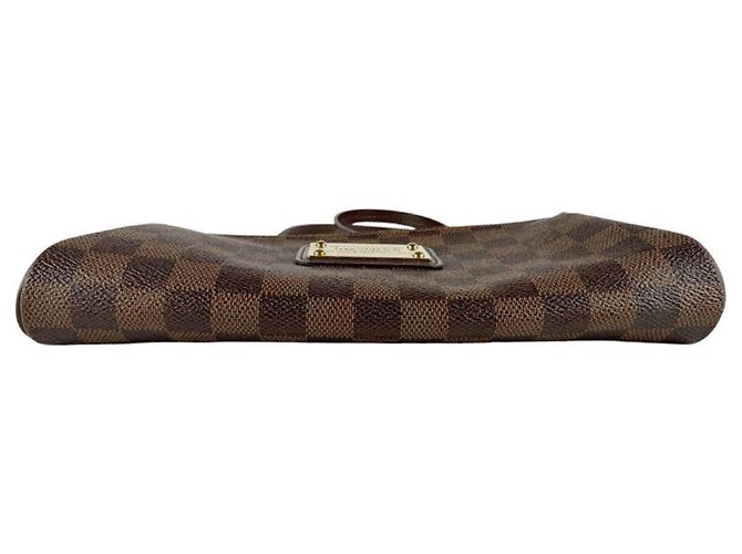 Borsa a Spalla Louis Vuitton Damier Eva in Tela Ebano Damier ebene - vista 4