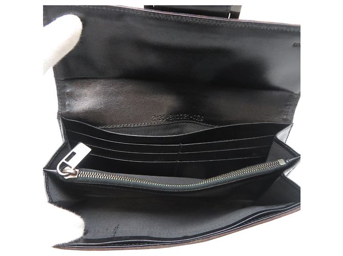 Fendi Zucchino Canvas Long Wallet Brown - view 5