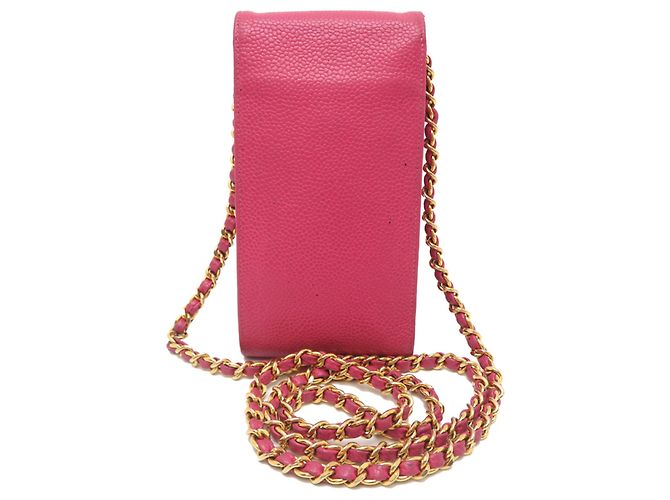 Borsa a spalla rosa Chanel - vista 2