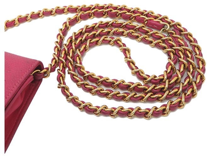 Borsa a spalla rosa Chanel - vista 5
