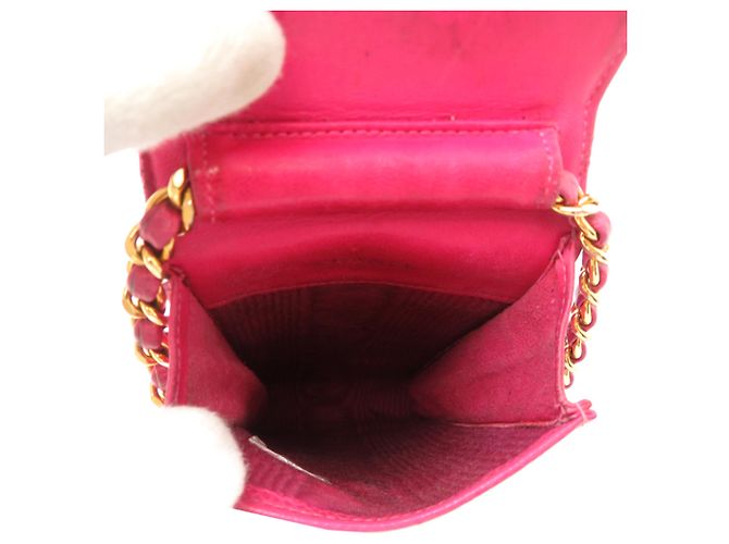 Borsa a spalla rosa Chanel - vista 6
