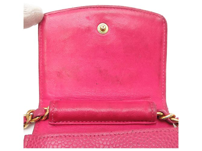 Borsa a spalla rosa Chanel - vista 9
