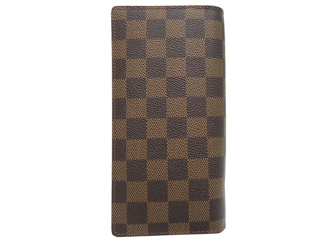 Cartera Larga Brazza Louis Vuitton Castaño - vista 2