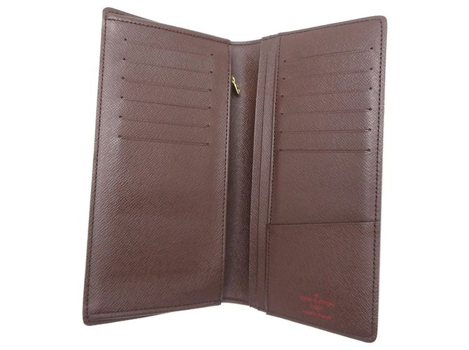 Cartera Larga Brazza Louis Vuitton Castaño - vista 5