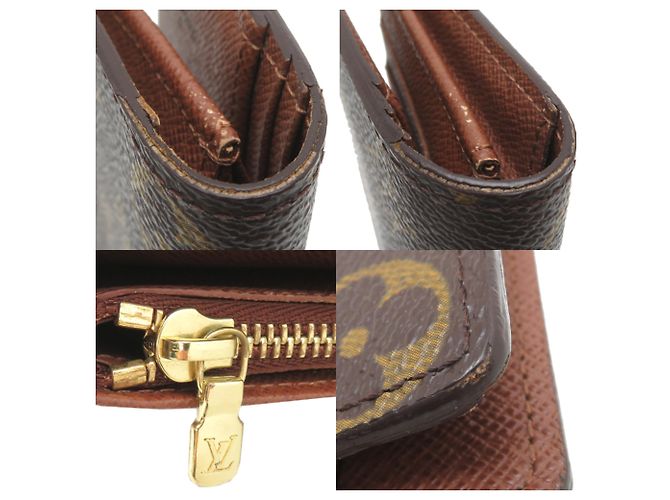 Cartera Larga Brazza Louis Vuitton Castaño - vista 10