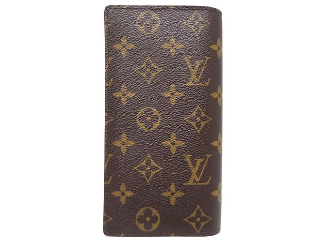 Cartera Larga Brazza Louis Vuitton Castaño - vista 2