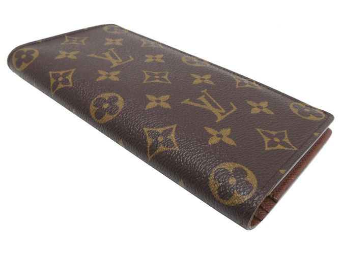 Cartera Larga Brazza Louis Vuitton Castaño - vista 3
