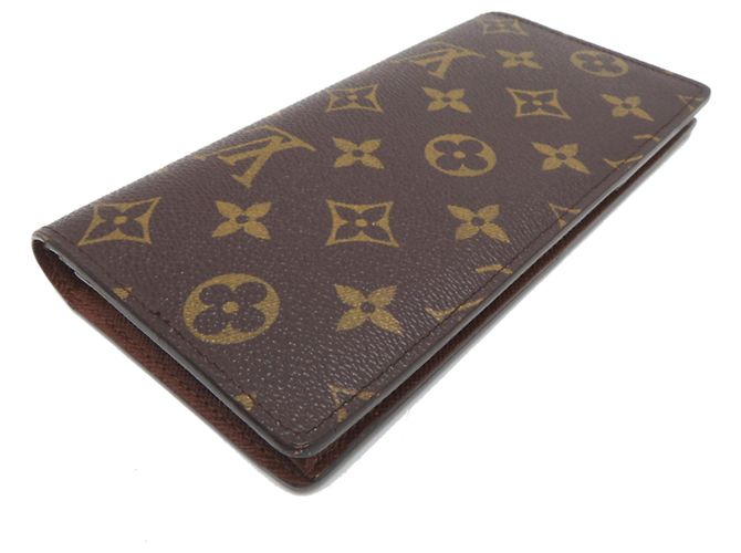 Cartera Larga Brazza Louis Vuitton Castaño - vista 4