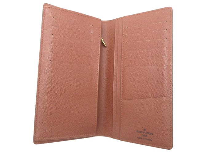 Cartera Larga Brazza Louis Vuitton Castaño - vista 5