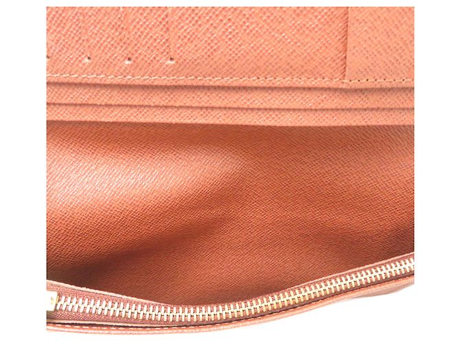 Cartera Larga Brazza Louis Vuitton Castaño - vista 6