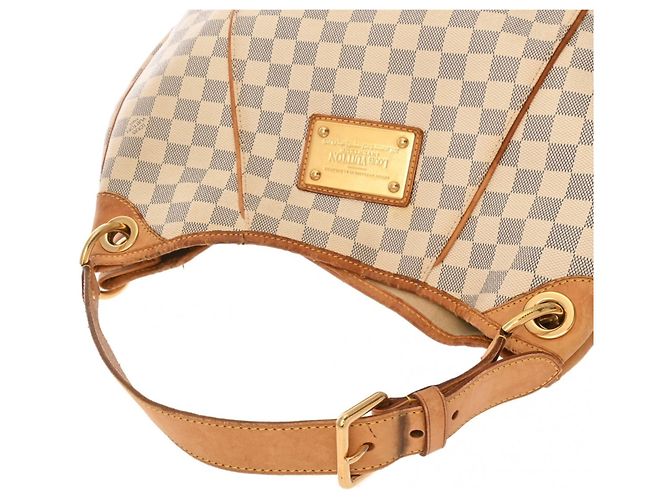 Borsa Louis Vuitton Damier Azur Galliera PM Bianco - vista 4
