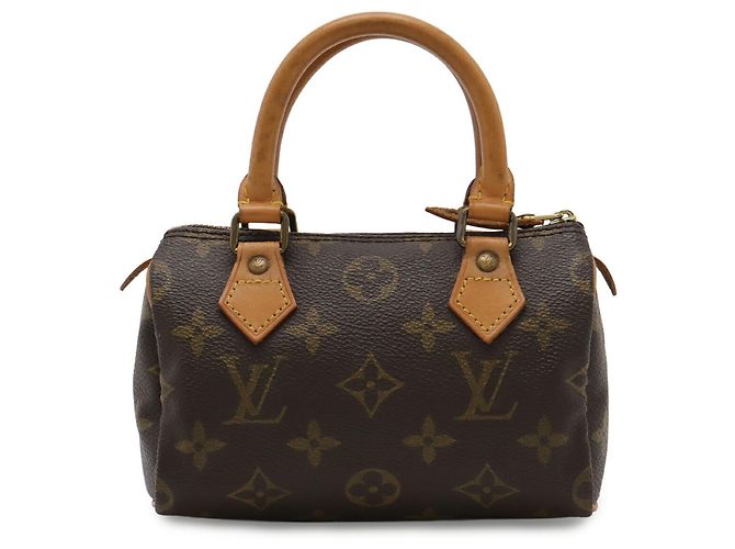 Pochette Mini Speedy Monogram Louis Vuitton Marrone - vista 2