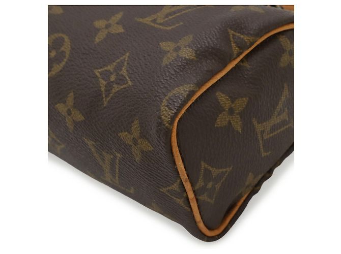 Pochette Mini Speedy Monogram Louis Vuitton Marrone - vista 4