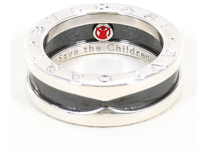 Bulgari Bvlgari Save the Children Silberne Keramikbandring Schwarz - Ansicht 3