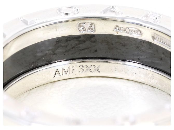 Bulgari Anello in ceramica nera e argento Bvlgari Save the Children Nero - vista 4