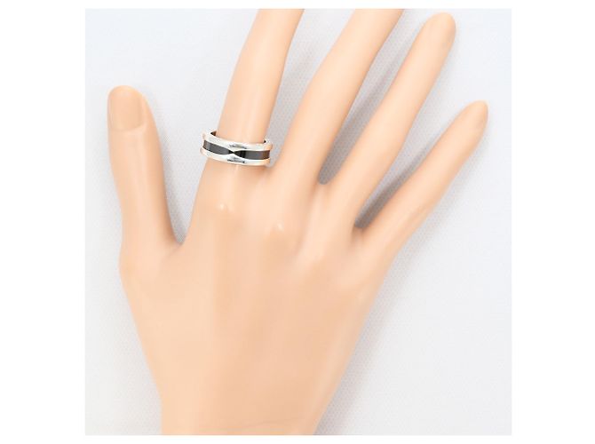 Bulgari Anello in ceramica nera e argento Bvlgari Save the Children Nero - vista 7