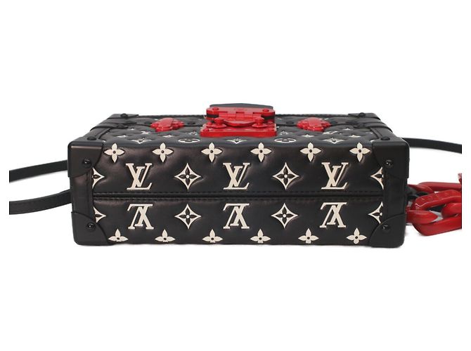 Borsa a Spalla Petite Malle in Pelle di Agnello Monogram Louis Vuitton - vista 5
