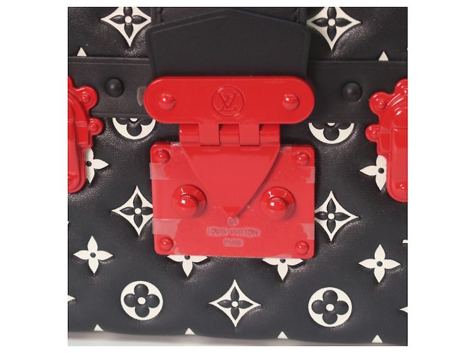 Borsa a Spalla Petite Malle in Pelle di Agnello Monogram Louis Vuitton - vista 6