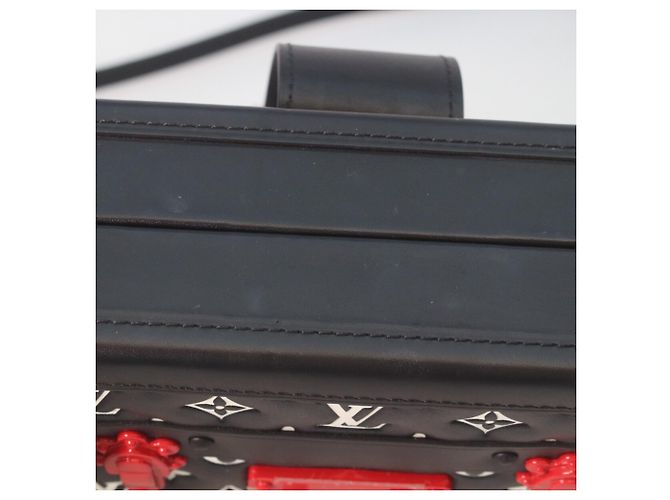 Borsa a Spalla Petite Malle in Pelle di Agnello Monogram Louis Vuitton - vista 8