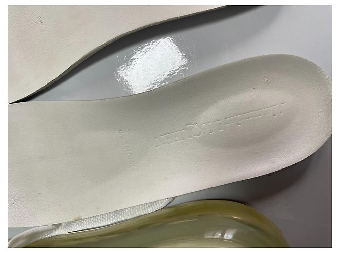 Alexander McQueen Oversized Sneaker aus Leder - Weiß - Ansicht 14