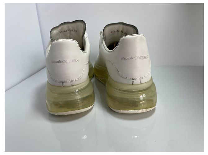 Alexander McQueen Oversized Sneaker aus Leder - Weiß - Ansicht 6