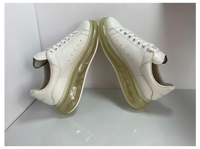 Alexander McQueen Oversized Sneaker aus Leder - Weiß - Ansicht 9