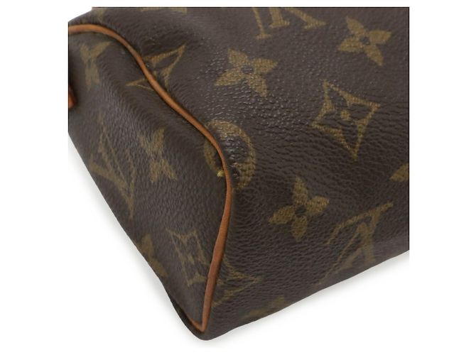 Pochette Mini Speedy Monogram Louis Vuitton Marrone - vista 4