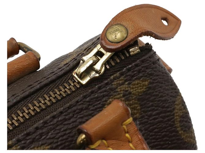Pochette Mini Speedy Monogram Louis Vuitton Marrone - vista 5