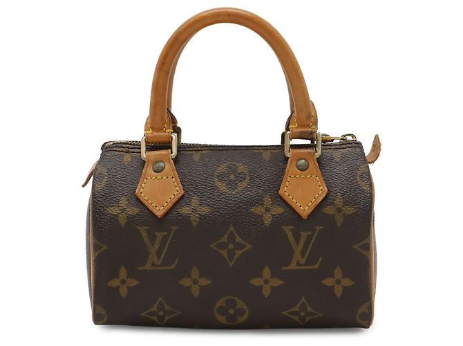Pochette Mini Speedy Monogram Louis Vuitton M41534 Marrone - vista 2