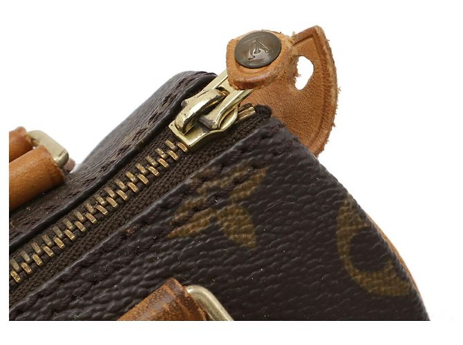 Pochette Mini Speedy Monogram Louis Vuitton M41534 Marrone - vista 5