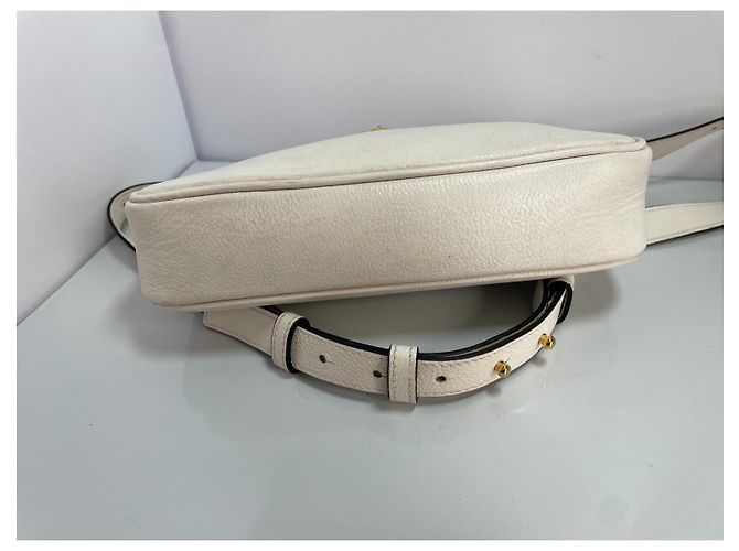 Borsa a tracolla in pelle Versace Medusa - Crema Crudo - vista 5