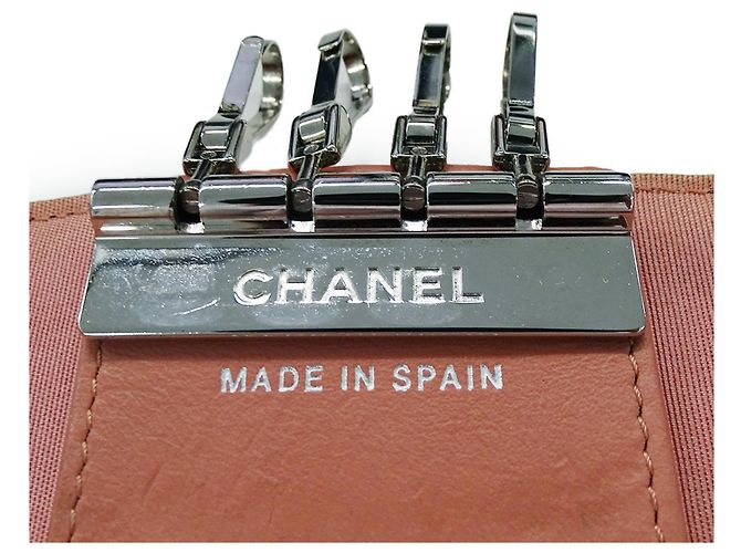 Portachiavi Chanel rosa salmone - vista 6