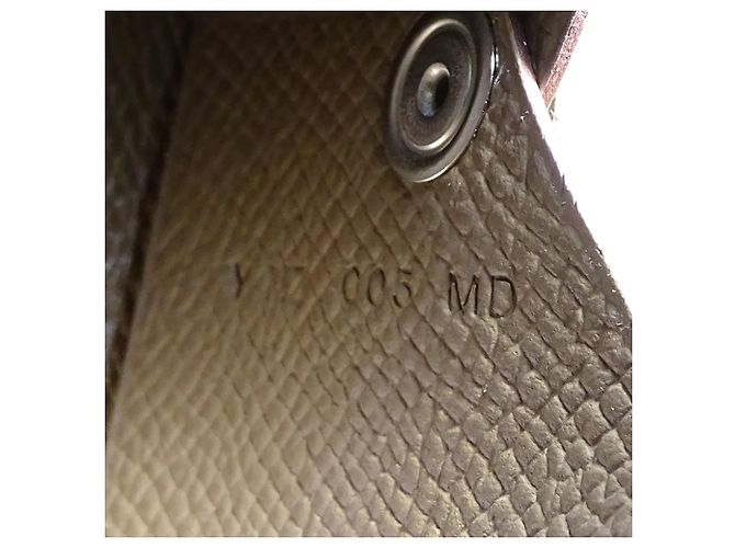 Tarjetero de cuero Epsom de Hermès en topo Gris pardo - vista 6