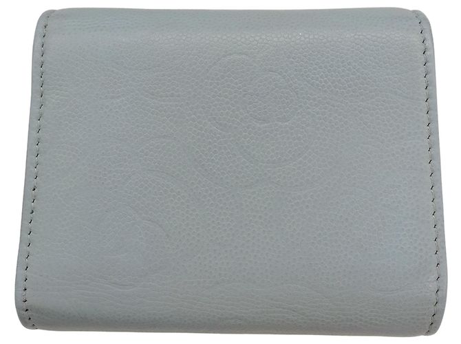 Chanel Hellblau Dreifach-Wallet - Ansicht 2