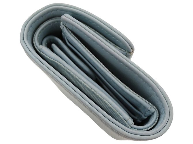Chanel Hellblau Dreifach-Wallet - Ansicht 3