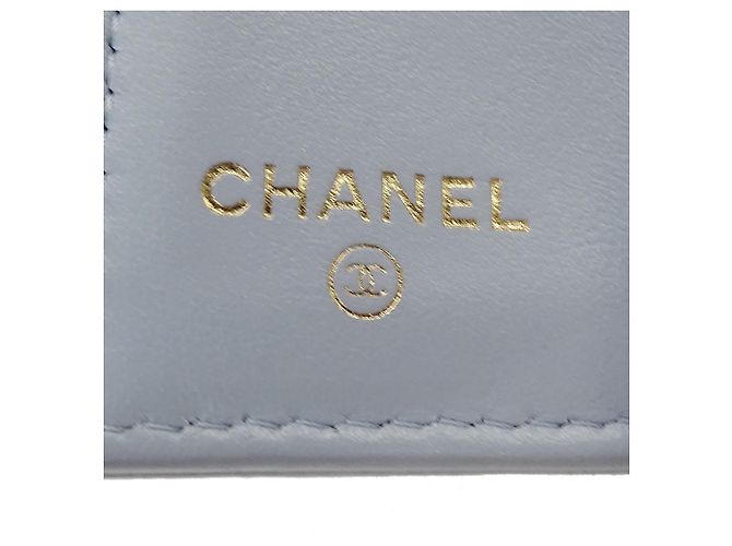 Chanel Hellblau Dreifach-Wallet - Ansicht 9