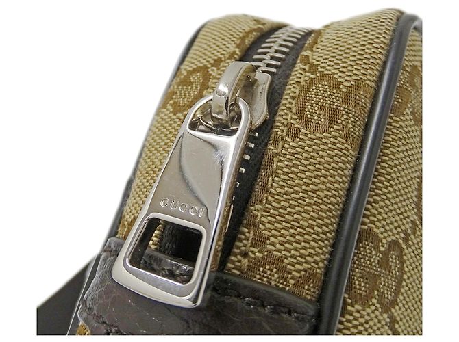 Borsa a mano/Borsa a tracolla Gucci in beige e marrone - vista 10