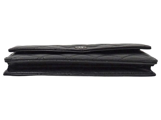 Billetera bi-fold matelassé de Chanel Negro - vista 3