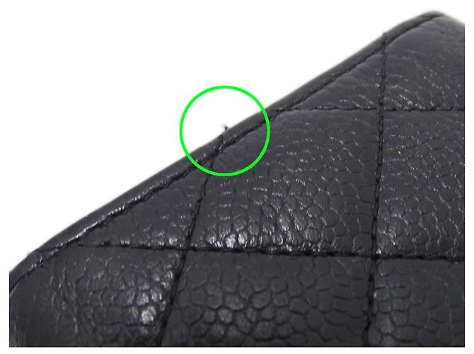 Portafoglio tri-fold da donna Chanel Matelassé Nero - vista 15